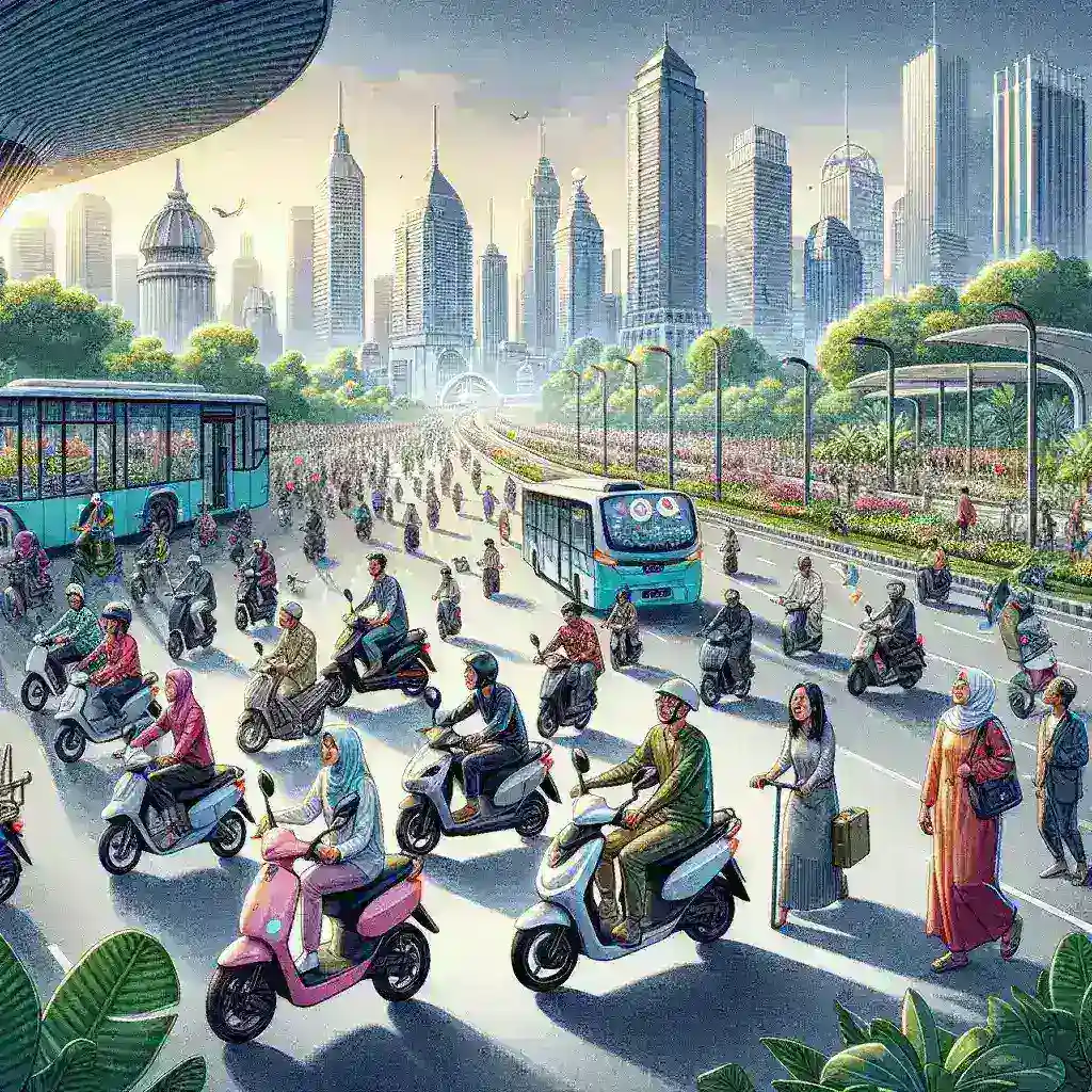 Indonesia Targetkan 10 Juta Pengguna Kendaraan Listrik Roda Dua pada 2035